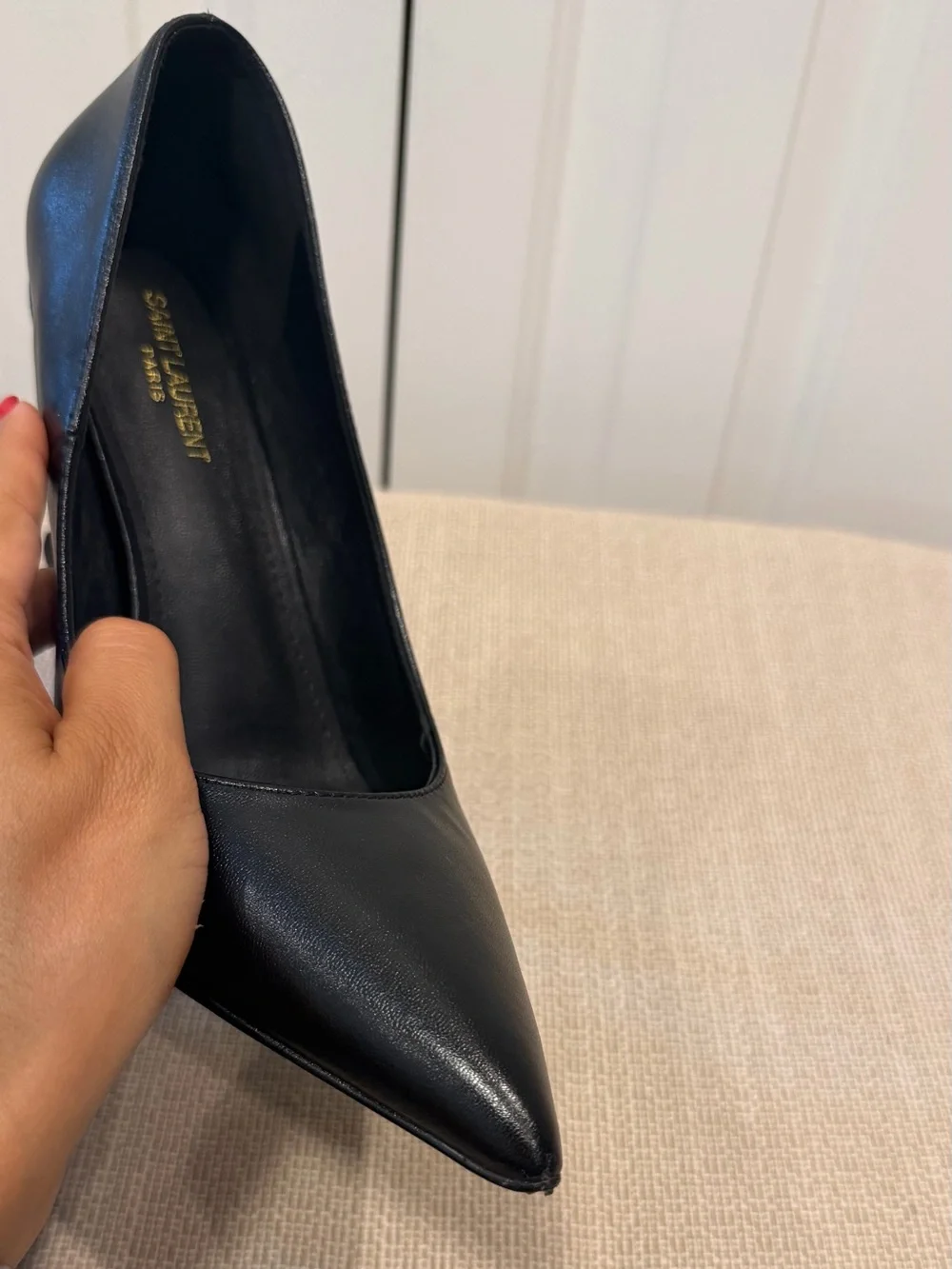 Saint Laurent Opyum Pumps Heels Leather Black Size EU 41 US 10-11 - Picture 15 of 16